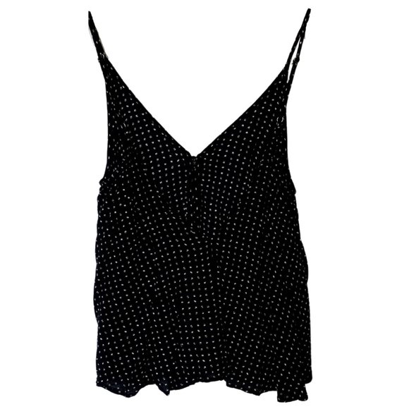 Alythea | Black & White Button Down Tank Top | Size M - Picture 2 of 4